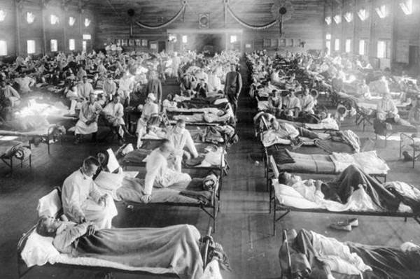 "스페인 독감"으로 알려진 1918년 인플루엔자 판데믹(자료출처:WHO홈페이지)