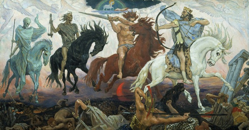 The Four Horsemen of the Apocalypse poster by Victor Mikhailovich Vasnetsov