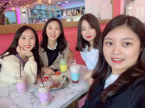 감사로 연결된 전도의 열매들(오른쪽부터 유수현, 이채영, 최온유, 최온정)