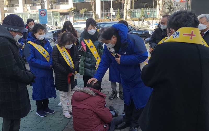 성탄절 노방 전도