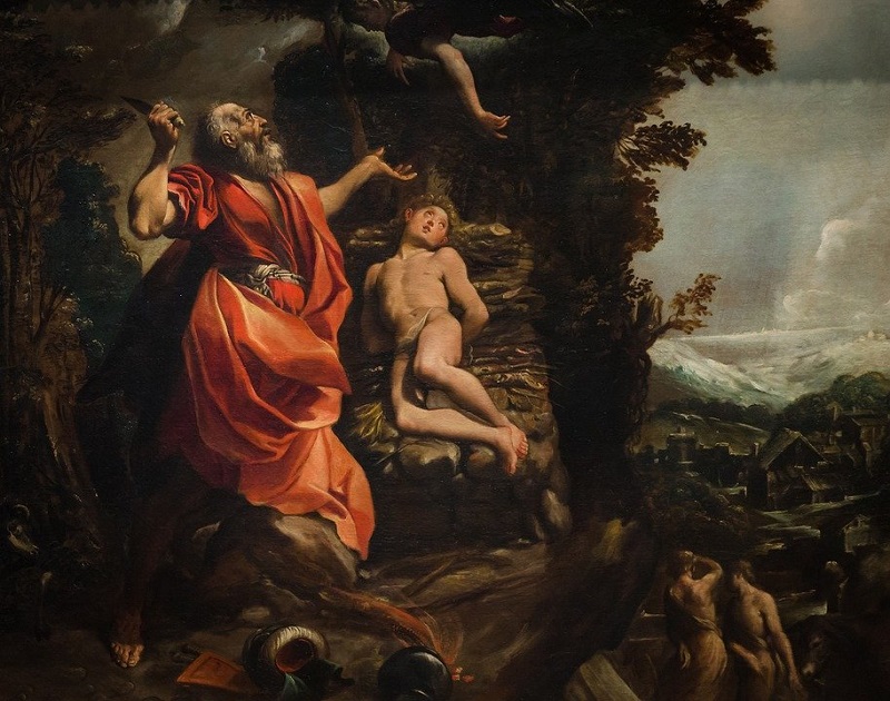 Sacrifice of Isaac, Attributed to Ludovico Carracci, 1555-1619, Vatican Museums, Rome, Italy