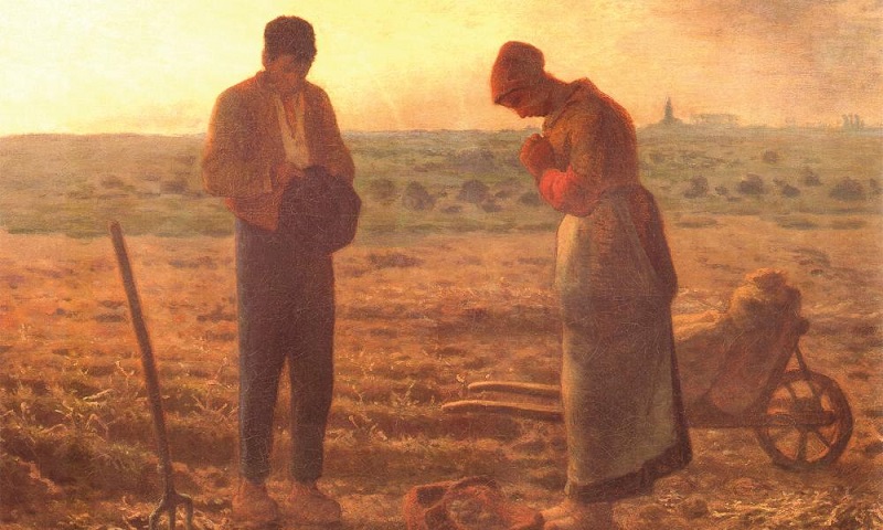 Jean Francois Millet(1814~1875), The Angelus ,밀레 만종