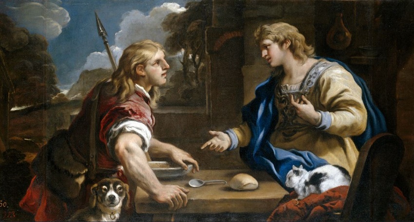 Esau and Jacob . c. 1696. Oil on canvas. 97,5 x 182,5 cm. Museo Nacional del Prado