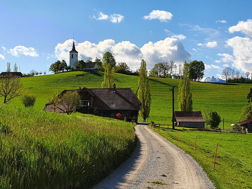 스위스 산골마을 정경