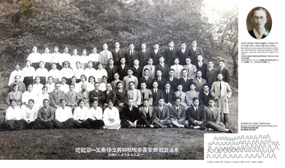 1933년 성서학원 남녀수양회 기념사진, 서울신학대학교 100년 역사화보집 발췌