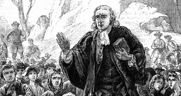 요한 웨슬리(John Wesley)는 1728년 성공회에서 사제품을 받고 미국에서의 선교가 실패한 후, 영국으로 돌아오는 배에서 모라비안 교도(Moravians)들을 만나 이들의 신앙을 보고 깊은 감명을 받았으며, 영국에 도착한 뒤로도 모라비안 성직자들과 교류하였다. 1738년 5월 24일에는 회심의 경험을 하고, 영국 전역을 다니며 경건 운동 및 사회 운동을 펼쳤다. 출처 : 나무위키 https://namu.wiki/