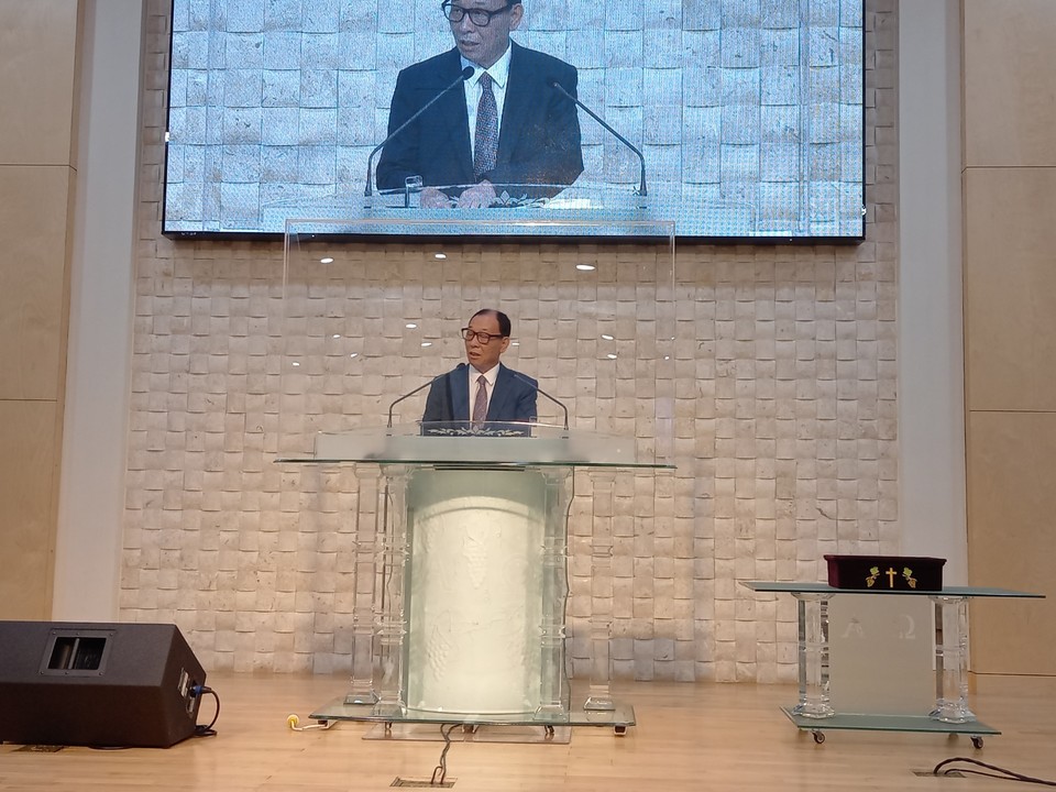 설교를 맡은 박기용 목사(인천서지방회장)