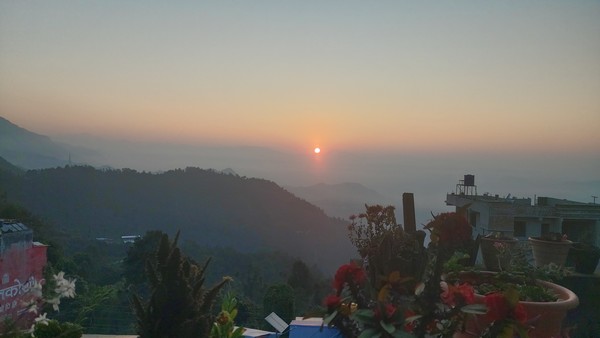 숙소에서 바라본 일출!