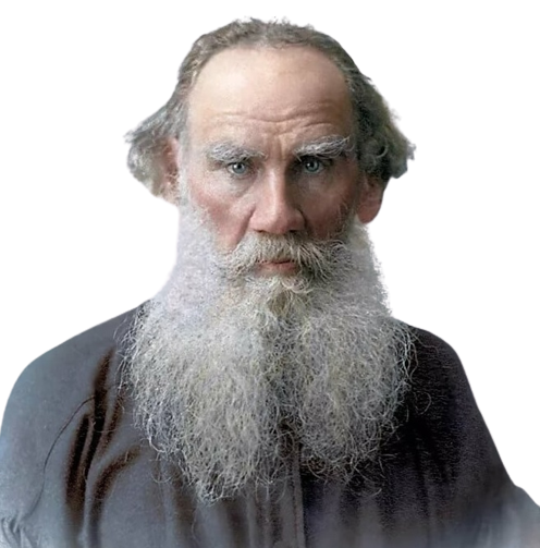 레오 톨스토이(Lev Nikolaevich Tolstoi, 1828-1910) 러시아의 소설가이자 사상가로, 주요 작품으로 《전쟁과 평화》, 《안나 카레리나》, 《부활》 등이 있다. 19세기 러시아 문학의 거장으로 현재까지 회자되고 있는 인물로, 종교와 인생관, 육체와 정신, 죽음의 문제 등을 작품 속에서 논하면서 나름대로 해답을 독자에게 제공하려 하였다. 출처, [네이버 지식백과]