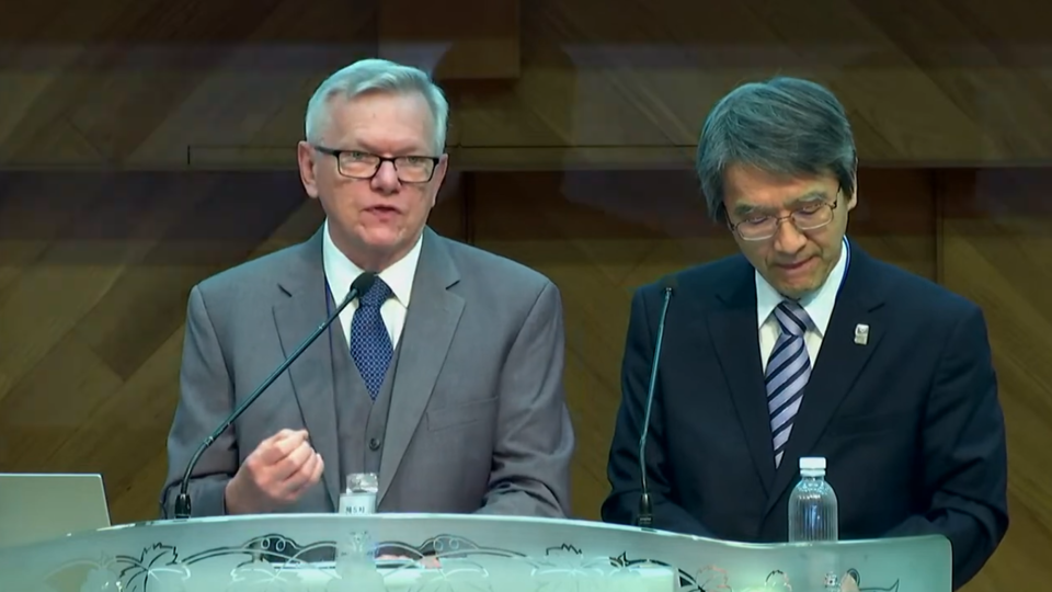 Ted A Campbell 박사(달라스 SMU 석좌교수)와 이후정 총장(감신대)