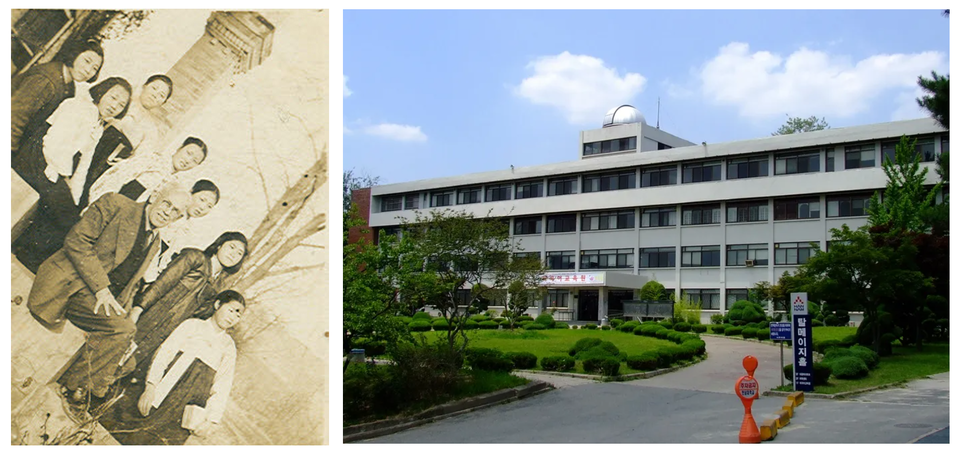 타마자 선교사와 사거리교회 학생들, 한남대학교 2대 총장인 존 탈메이지 기념홀