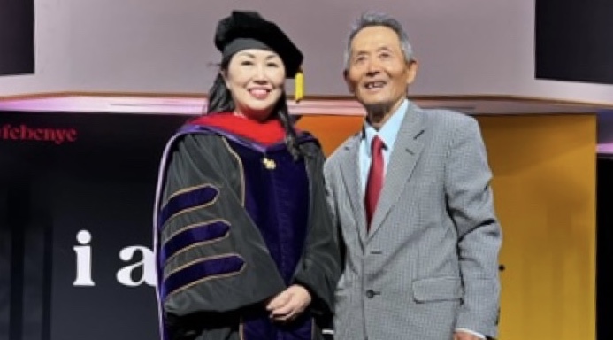 ▴백창건 교수와 김수경 목사