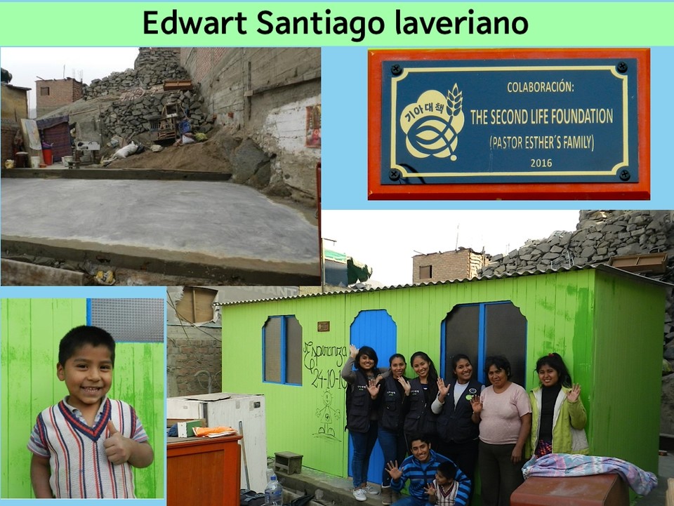 ▴페루에서 절벽같은 곳에서 천막을 치고 사는 이들에게 지어준 집들