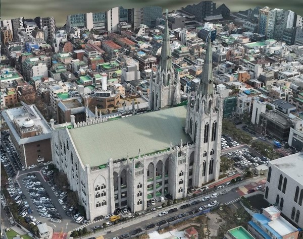 드론 촬영으로 담은 충현교회 전경