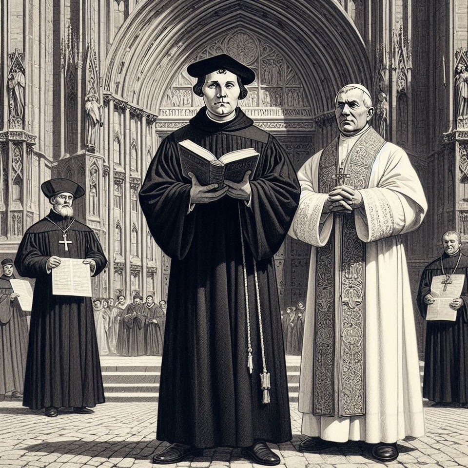 마틴 루터와 교황 레오 10세