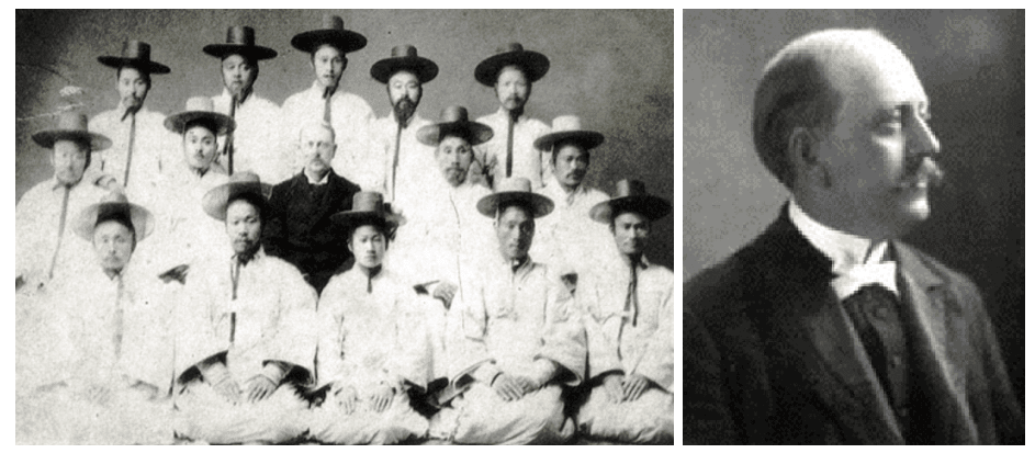 존스 선교사와 1893년 제물포에서 세워진 한국 최초 신학반 신학생들