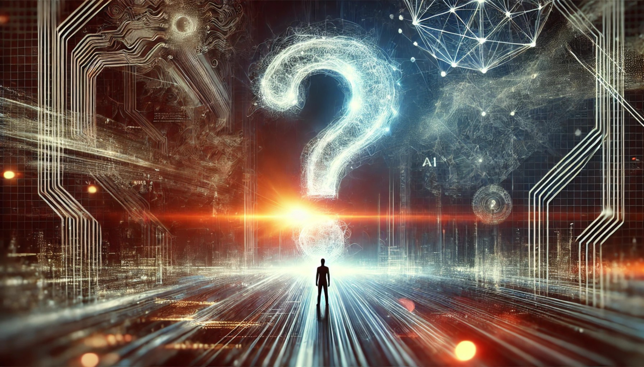 질문이 사고의 출발점이자, AI 시대에서 더욱 중요한 역량임을 시각적으로 전달