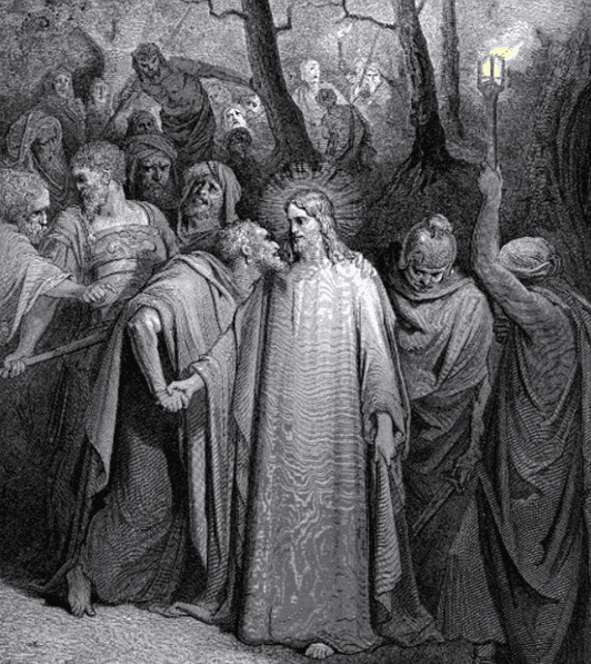 예수를 파는 가롯유다의 키스