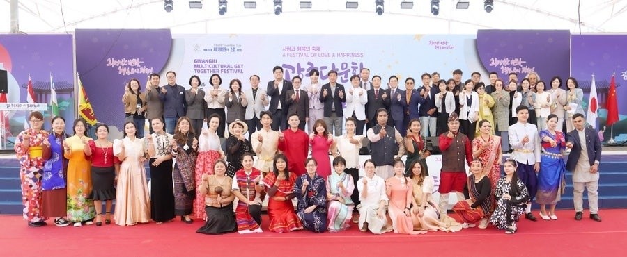 광주시 공무원 및 행사 진행자와 출연자들