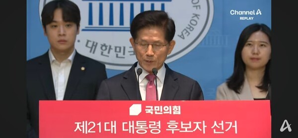 기가 막힌 난코스를 달리고 있는 김문수 예비 후보