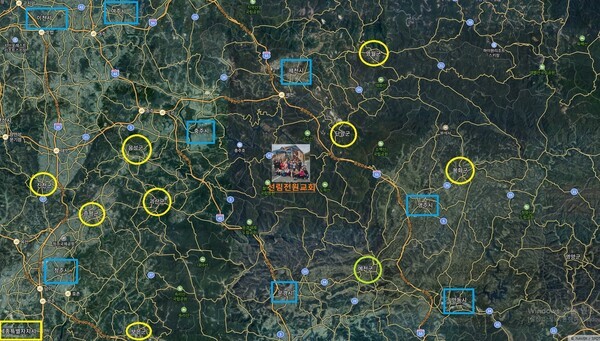 충북 제천 지역 산촌에 속한다. 이 깊은 곳에 그는 사명으로 갔고, 지금도 사명 수행 중이다.