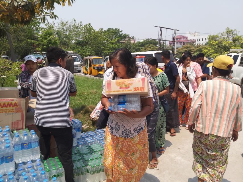 미얀마지진_구호현장