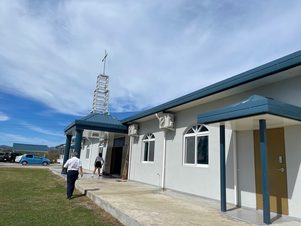 재건축된 교회 전경 ©박상기 선교사