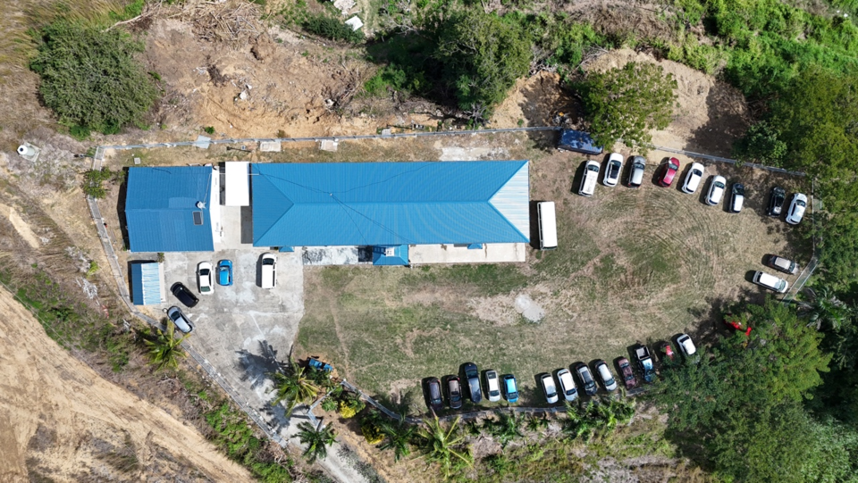 드론으로 본 교회 전경@박상기 선교사