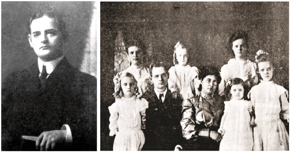 하디 선교사의 가족. 하디 선교사는 딸 두 명을 이 땅에 묻었다