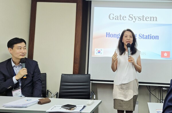 통역_이재철 이사(좌, 서울대학교, 의료바이오산업의 블록체인 기획 및 교육전문),  BMI 부사장