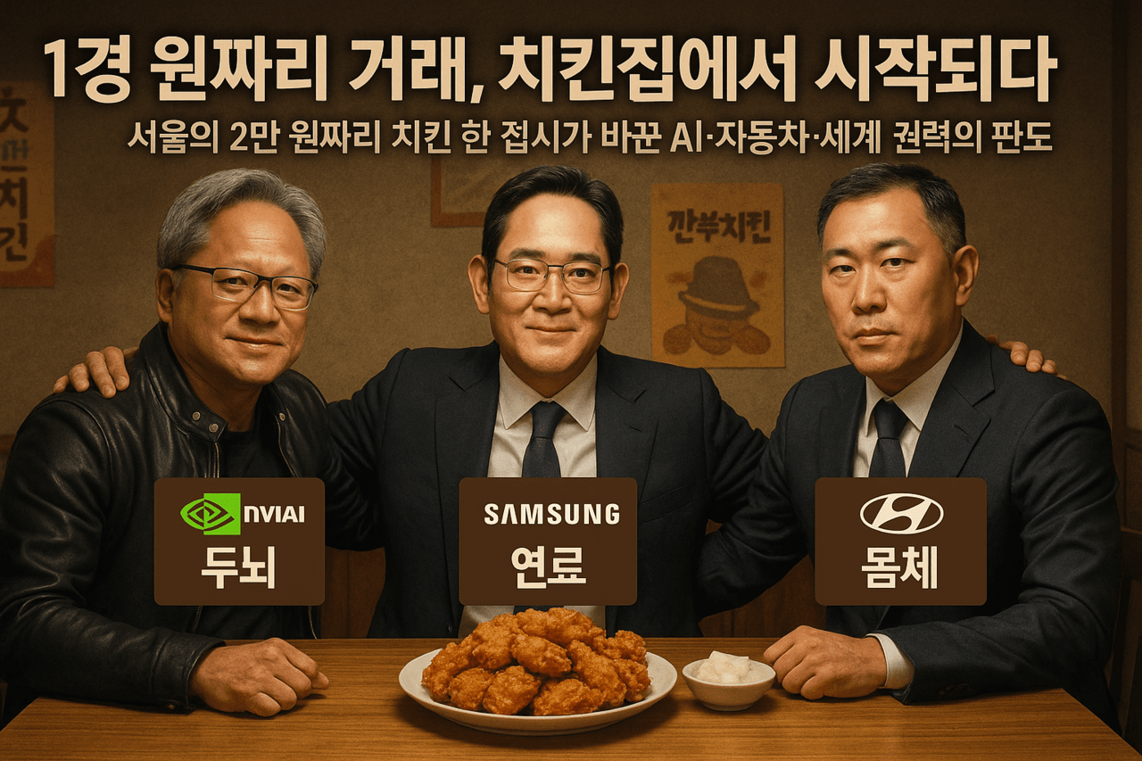 AI 동맹의 '도원결의': 치킨집에서 어깨동무한 세 거인 < AI News < News / AI < 기사본문 - 본헤럴드