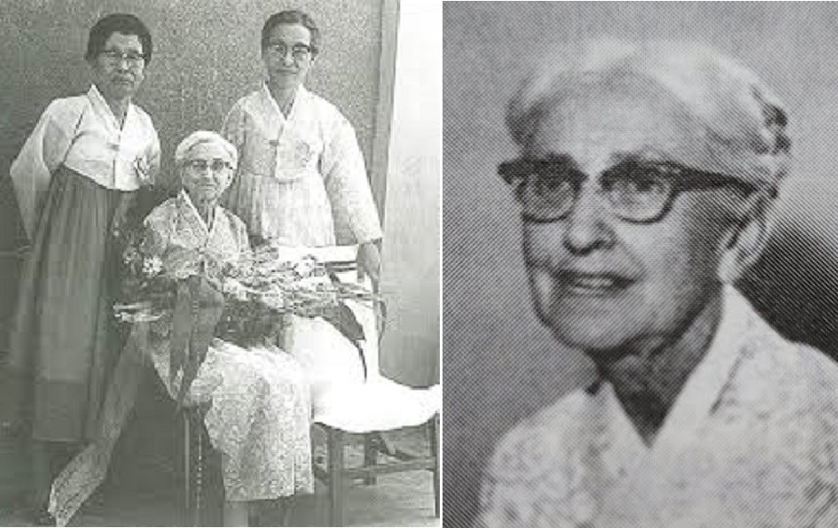 감리교 여선교회 임원들과 쿠퍼 선교사