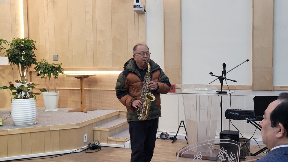 이광우 목사(구리 평강교회)의 ‘실로암’ 찬양 색소폰 특주